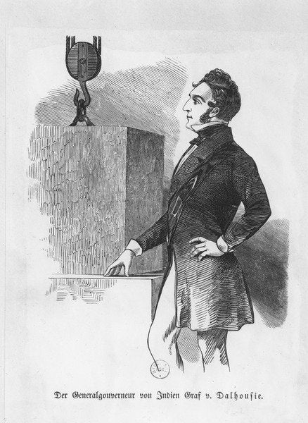 Detail of 1st Marquis of Dalhousie, Governor of India by German School