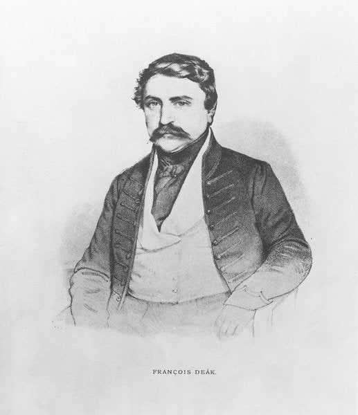 Detail of Ferenc Deak by French School