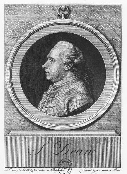 Detail of Silas Deane by Benoit-Louis Prevost