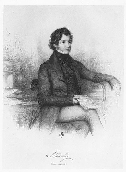 Detail of Edward Stanley by Emile Desmaisons