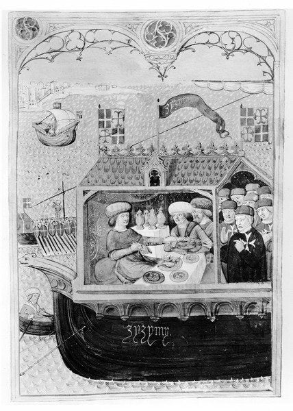 Detail of The Chevaliers of Rhodes by French School