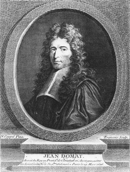 Detail of Jean Domat by French School