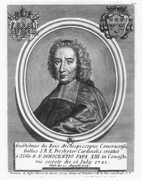 Detail of Cardinal Dubois by French School