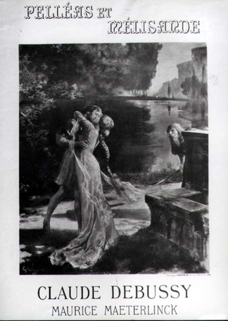 Detail of Frontispiece to 'Pelleas and Melisande', by Claude Debussy & Maurice Maeterlinck by Georges Marie Rochegrosse