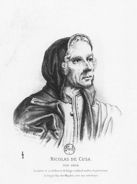 Detail of Nicholas of Cusa by Pierre Adolphe Varin