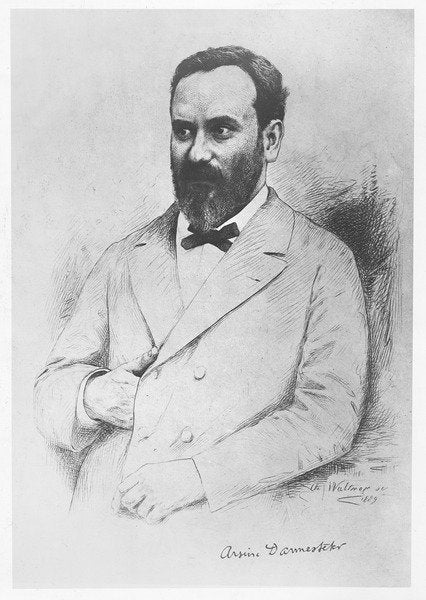 Detail of Arsène Darmesteter by Charles Albert Waltner