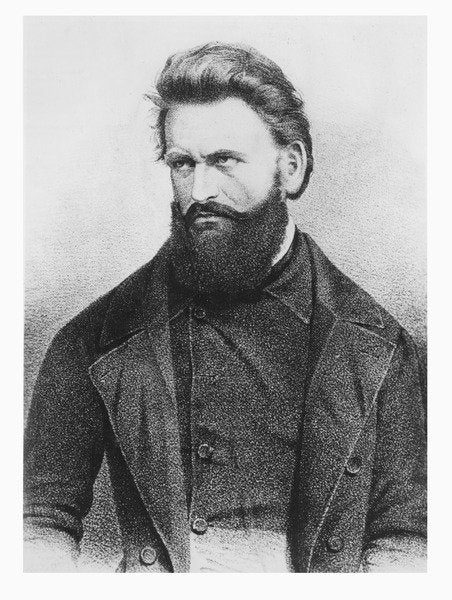 Detail of Julius Fröbel by German School