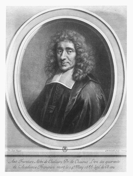 Detail of Antoine Furetière by Gerard Edelinck