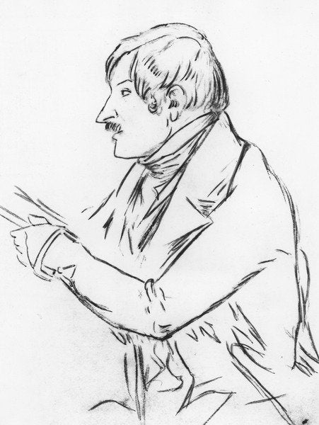Detail of Nicolas Gogol, 1839 by School Russian