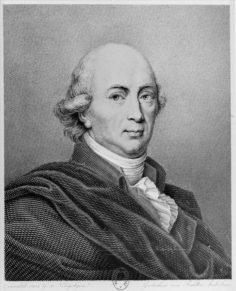 Detail of Portrait of Johann Gottfried Herder by Faustino Anderloni