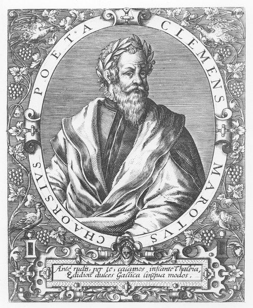 Detail of Clément Marot by French School