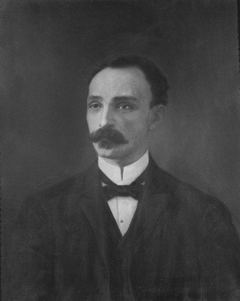 Detail of Portrait of José Marti by French School