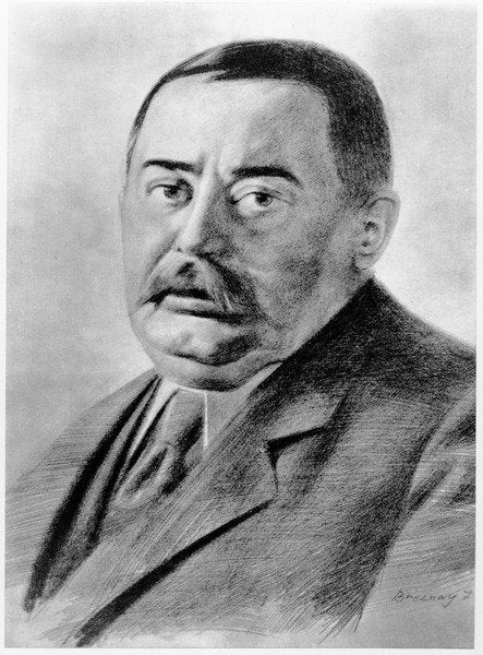 Detail of Mikszath Kalman, 1890-1910 by J. Breznay