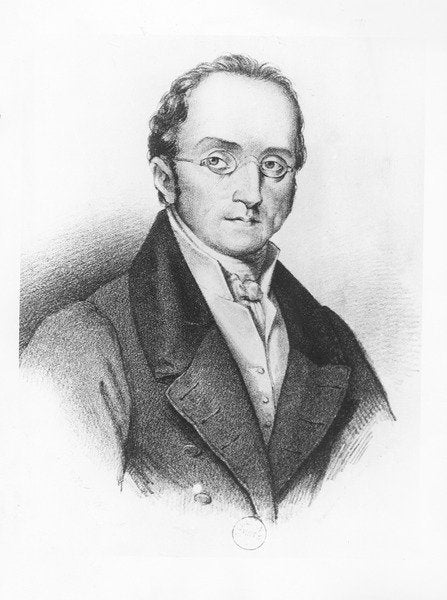 Detail of Portrait of Silvio Pellico by Cacille Brand