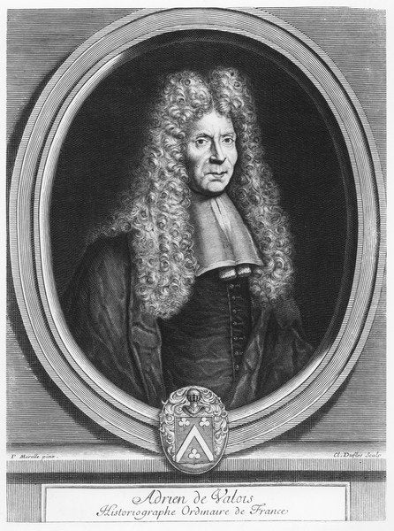 Detail of Adrien de Valois by Claude Duflos