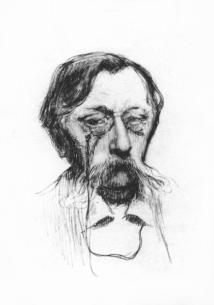 Detail of Emile Verhaeren by French School