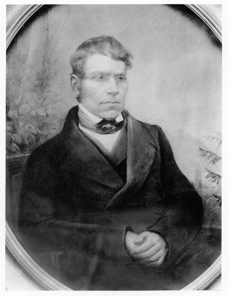 Detail of Alexandre Vinet by Amelie Munier-Romilly