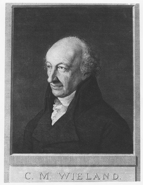 Detail of Christoph Martin Wieland by J. Schmidt