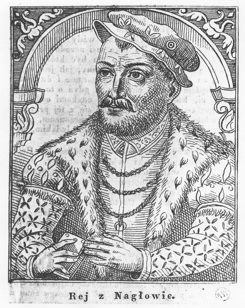 Detail of Mikolaj Rej by French School