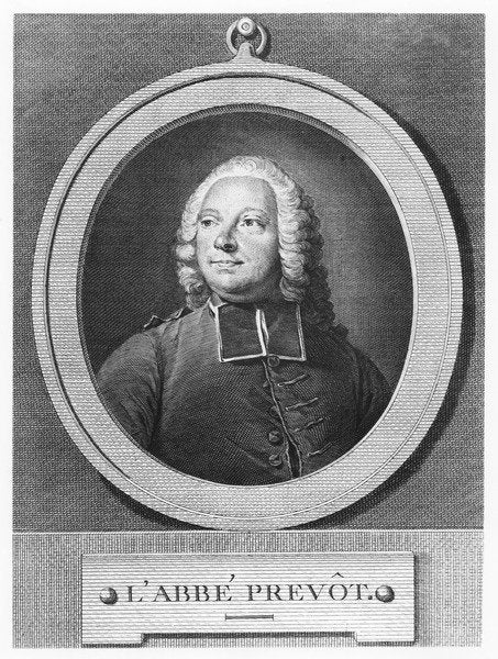 Detail of Abbé Prévost by French School