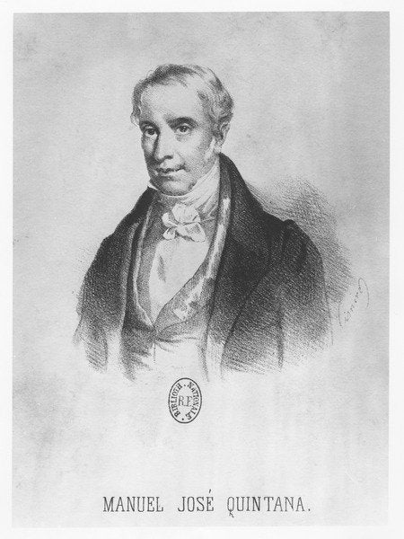 Detail of Manuel José Quintana by French School