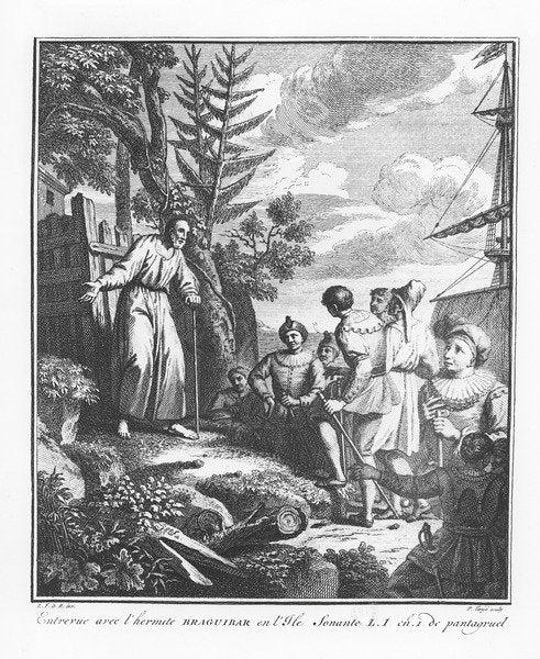 Detail of The meeting with Braguibar on the Island of Sonante by French School