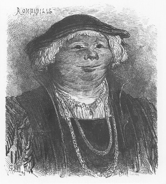 Detail of Illustration from Le Quart Livre des Faicts et Dicts Heroique du Bon Pantagruel by Gustave Dore