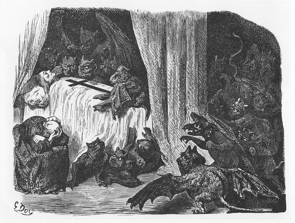 Detail of Illustration from 'Le Tiers livre des Faicts et Dicts Heroique du Bon Pantagruel' by François Rabelais by Gustave Dore