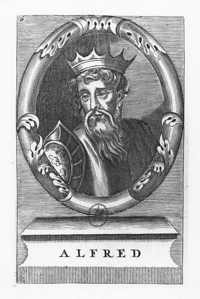 Detail of Alfred the Great by French School