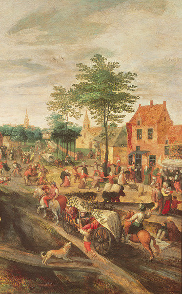 Detail of Flemish Kermesse by Gillis Mostaert