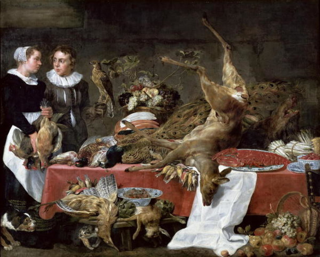 Detail of Oil on canvas by Frans Snyders or Snijders