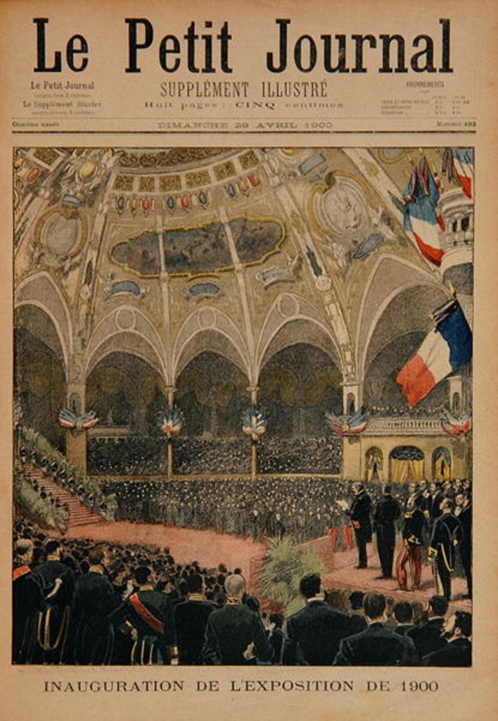 Detail of Inauguration of the Universal Exhibition of 1900, Paris by French School