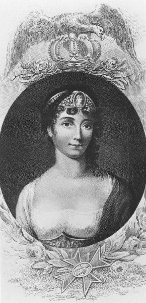 Detail of Princess Augusta of Bavaria by French School