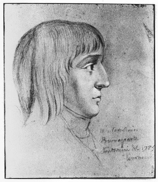 Detail of Napoleon Bonaparte, aged 16, 1785 by Pontornini Pontornini