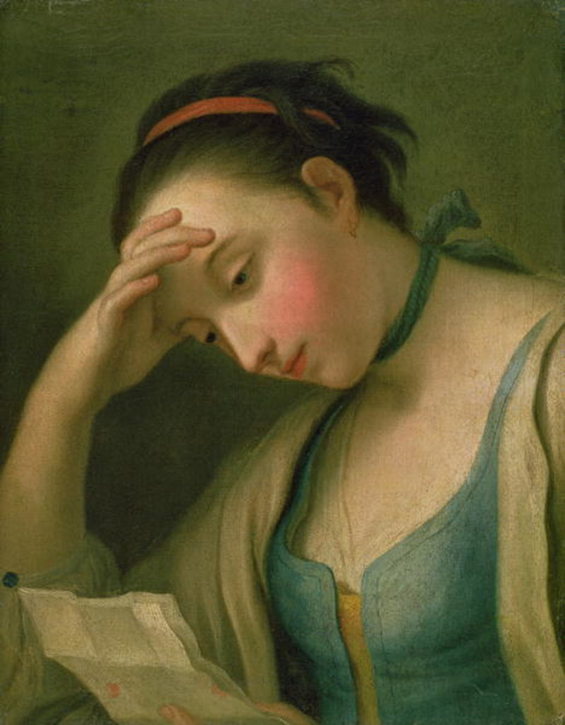Detail of Portrait of a Woman by Pietro Antonio Rotari