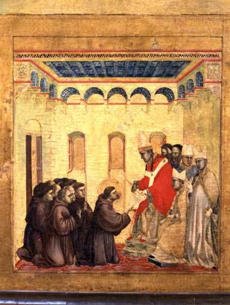 Detail of Pope Innocent III Approving the Rule by Giotto
