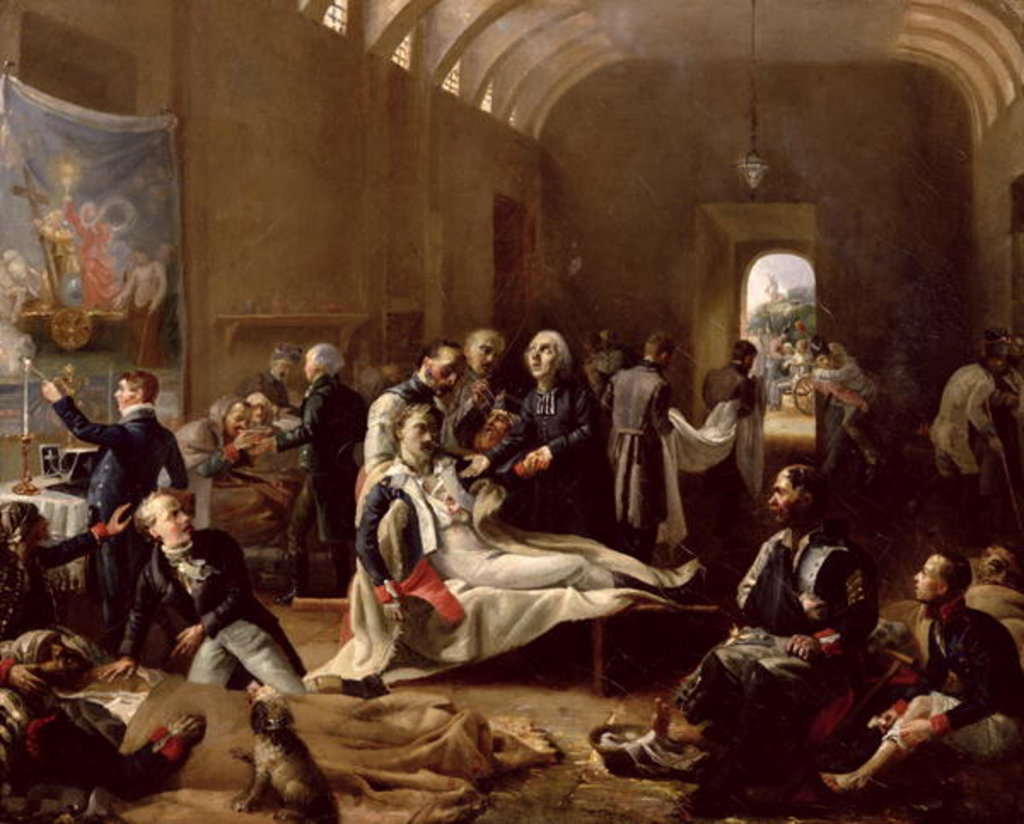 Detail of An Ambulance During the French Campaign, 1814 by Pierre Roch Vigneron