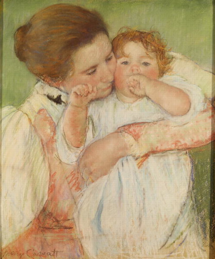Detail of Mother and Child, 1897 by Mary Stevenson Cassatt