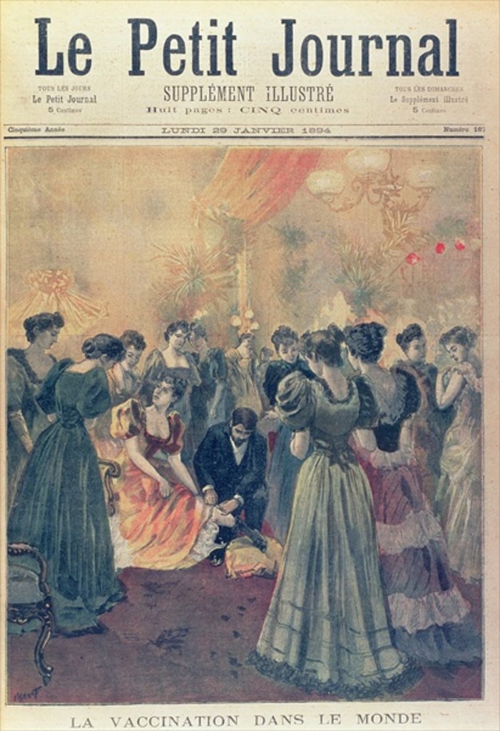 Detail of Vaccination at an Evening Reception During a Smallpox Epidemic by French School