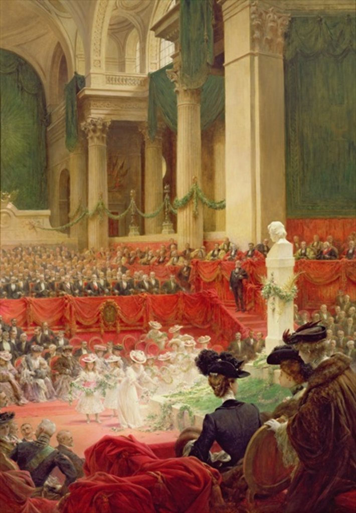 Detail of The Ceremony at the Pantheon to Celebrate the Centenary of the Birth of Victor Hugo 26th February 1902, 1904 by Theobald Chartran