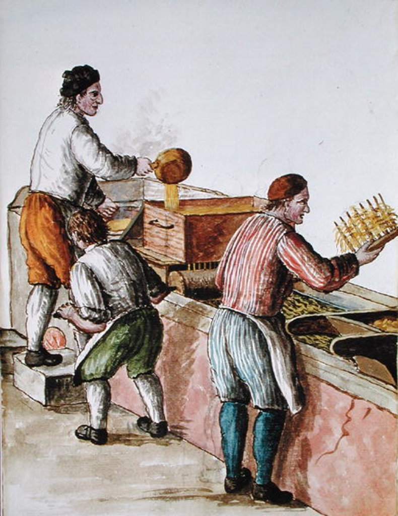 Detail of Venetian Wax Refinery by Jan van Grevenbroeck