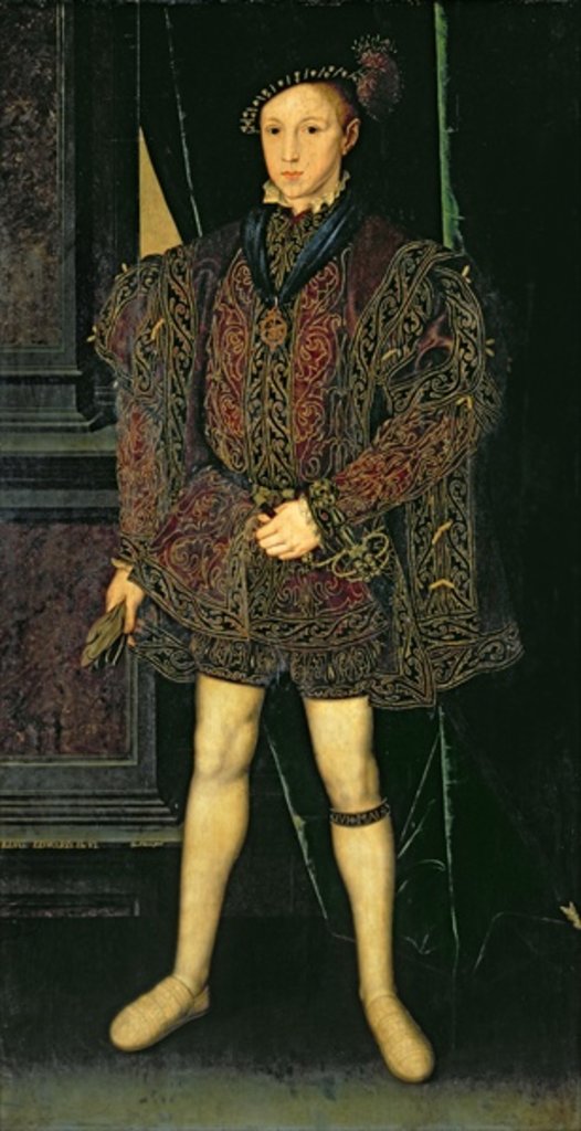 Detail of Edward VI by Guillaume Scrots