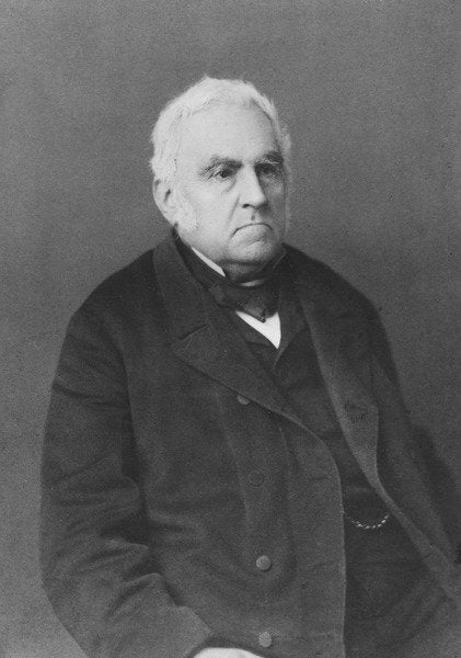 Detail of Portrait of Marie Louis Esquirou de Parieu by Alphonse Liebert