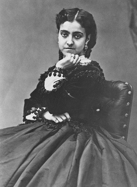 Detail of Adelina Patti by French Photographer