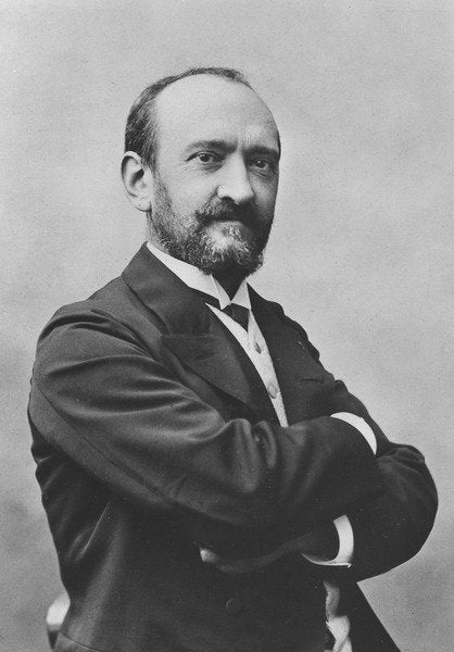 Detail of Portrait of Pauliat by Eugene Pirou