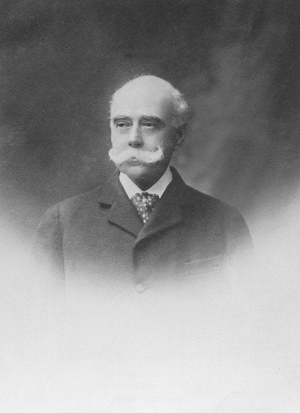 Detail of Portrait of José C. Paz by Eugene Pirou