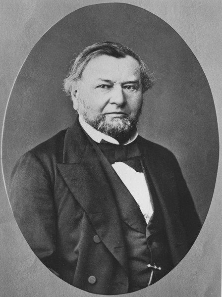 Detail of Portrait of Eugène Melchior Peligot by French Photographer