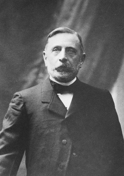 Detail of Portrait of Jacques Piou by Eugene Pirou