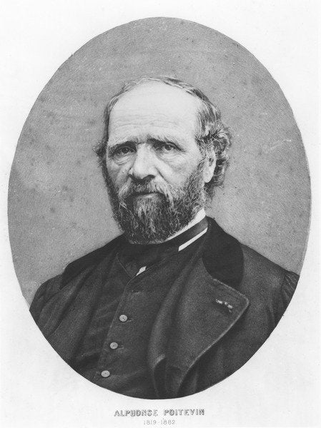 Detail of Portrait of Alphonse Poitevin by French Photographer
