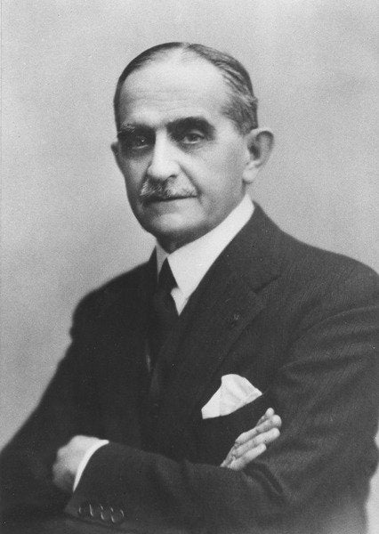 Detail of Portrait of Nikolaos Sokratis Politis by Eugene Pirou